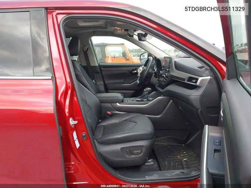 5TDGBRCH3LS511329 2020 Toyota Highlander Hybrid Xle