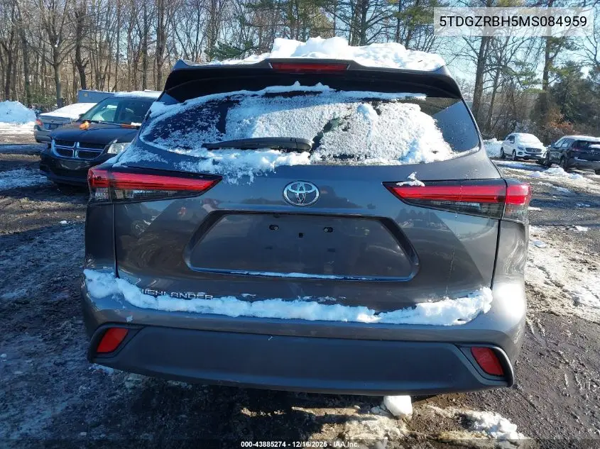 5TDGZRBH5MS084959 2021 Toyota Highlander Xle