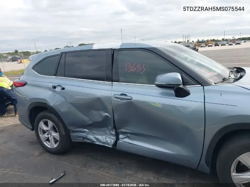 5TDZZRAH5MS075544 2021 Toyota Highlander Le