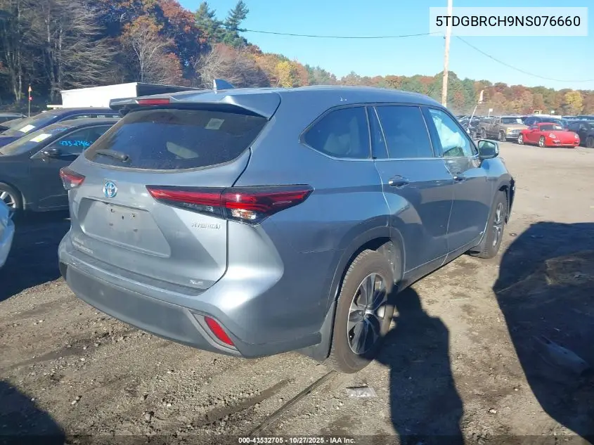 5TDGBRCH9NS076660 2022 Toyota Highlander Hybrid Xle