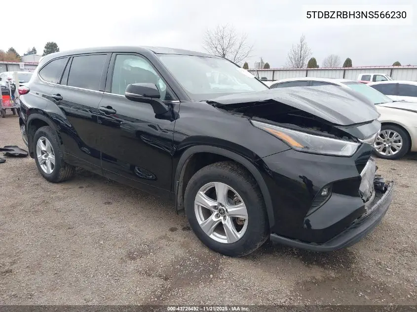 5TDBZRBH3NS566230 2022 Toyota Highlander Le