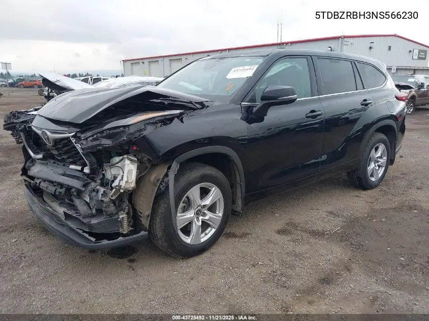 5TDBZRBH3NS566230 2022 Toyota Highlander Le