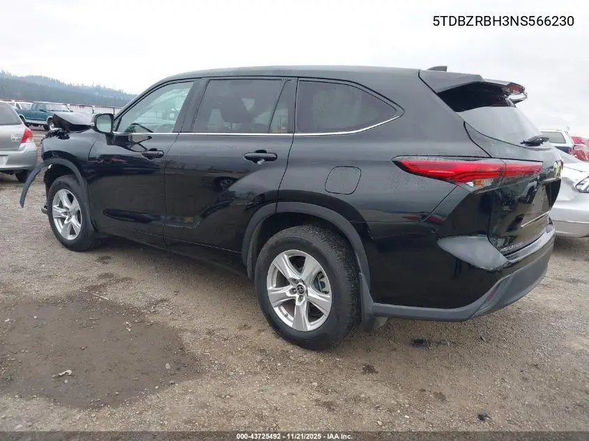 5TDBZRBH3NS566230 2022 Toyota Highlander Le