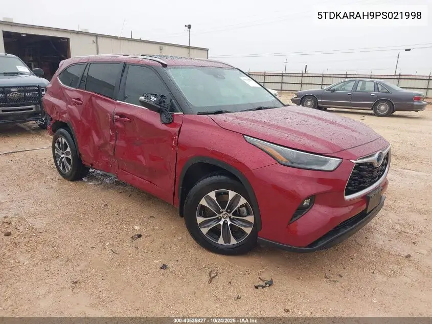 5TDKARAH9PS021998 2023 Toyota Highlander Hybrid Xle