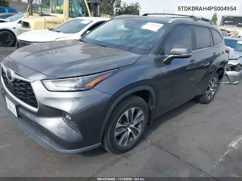 5TDKDRAH4PS004954 2023 Toyota Highlander Xle