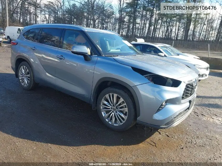 5TDEBRCH0PS106476 2023 Toyota Highlander Hybrid Platinum