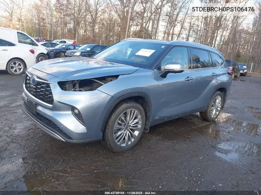 5TDEBRCH0PS106476 2023 Toyota Highlander Hybrid Platinum