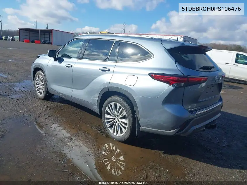 5TDEBRCH0PS106476 2023 Toyota Highlander Hybrid Platinum