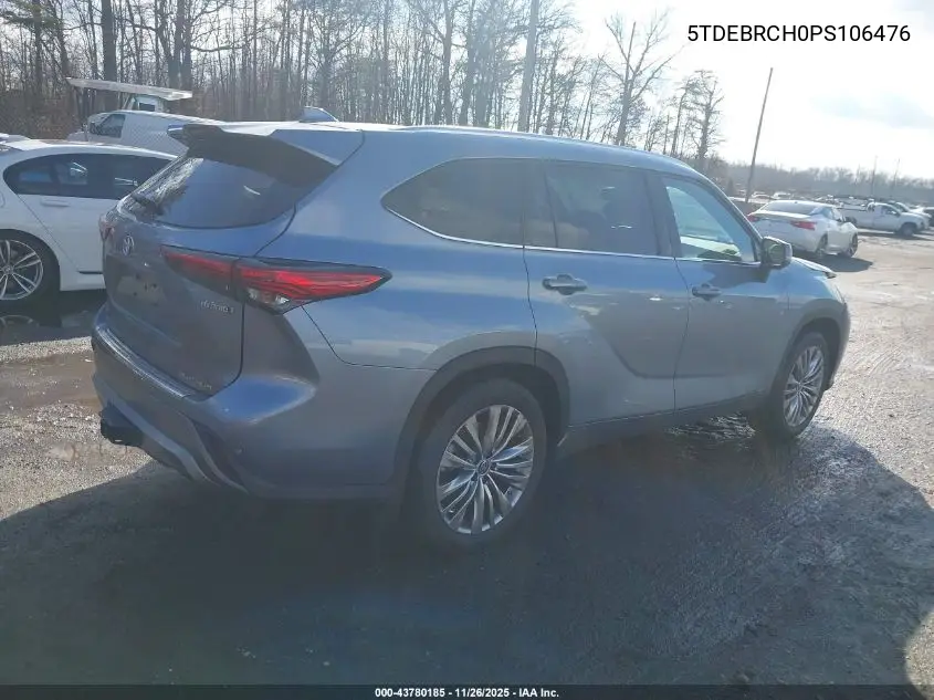 5TDEBRCH0PS106476 2023 Toyota Highlander Hybrid Platinum