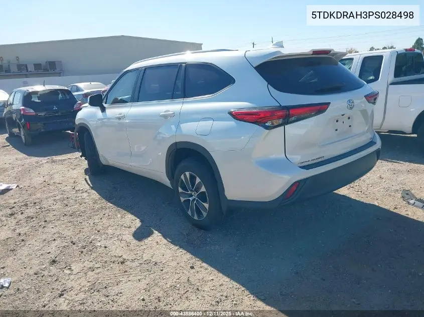 5TDKDRAH3PS028498 2023 Toyota Highlander Xle