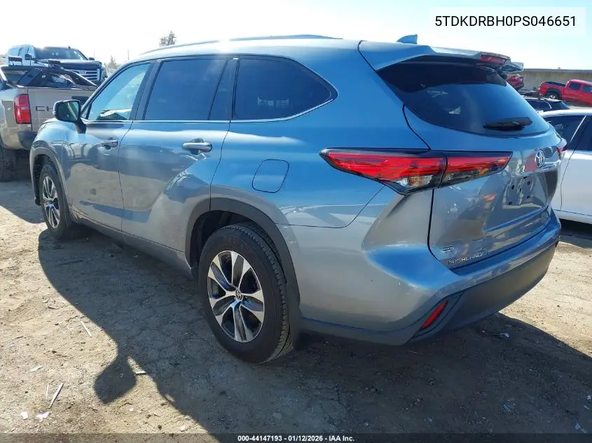 5TDKDRBH0PS046651 2023 Toyota Highlander Xle