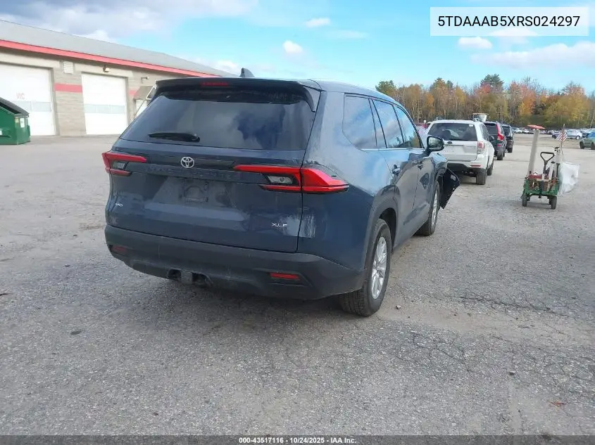 5TDAAAB5XRS024297 2024 Toyota Grand Highlander Xle