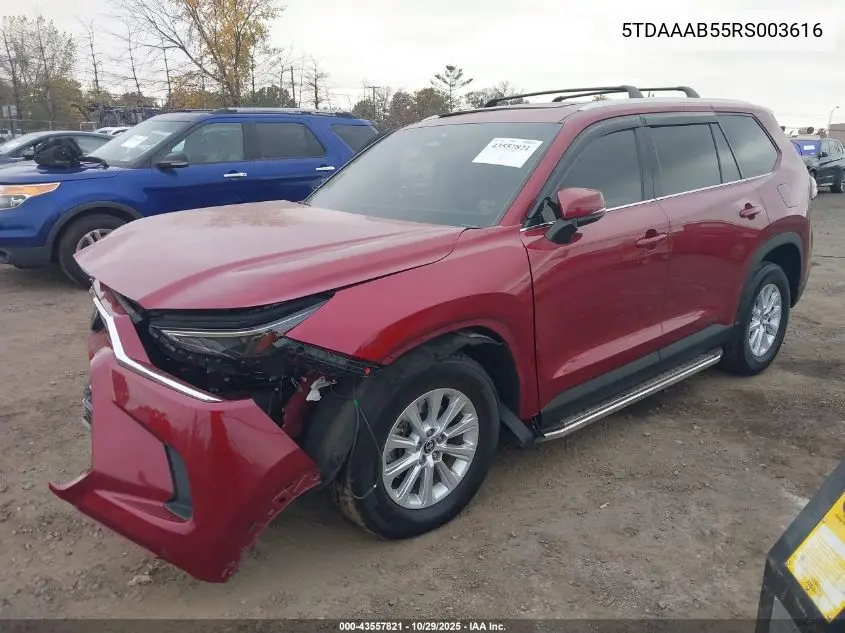 5TDAAAB55RS003616 2024 Toyota Grand Highlander Xle