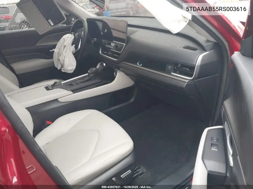 5TDAAAB55RS003616 2024 Toyota Grand Highlander Xle