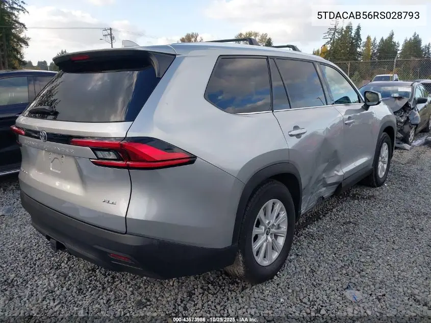 5TDACAB56RS028793 2024 Toyota Grand Highlander Hybrid Xle