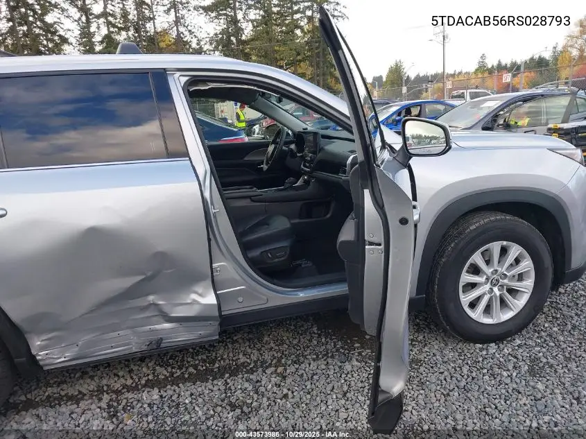 5TDACAB56RS028793 2024 Toyota Grand Highlander Hybrid Xle