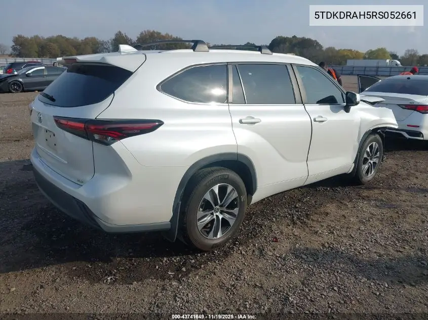 5TDKDRAH5RS052661 2024 Toyota Highlander Xle