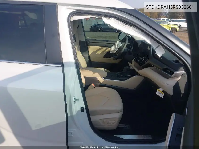5TDKDRAH5RS052661 2024 Toyota Highlander Xle