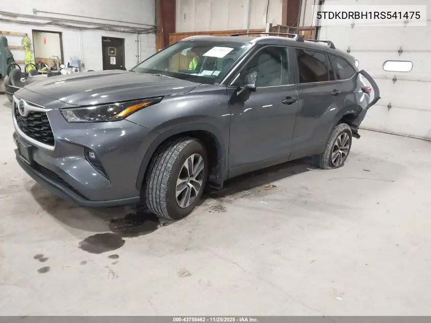 5TDKDRBH1RS541475 2024 Toyota Highlander Xle