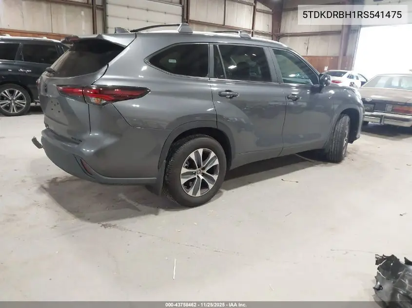 5TDKDRBH1RS541475 2024 Toyota Highlander Xle