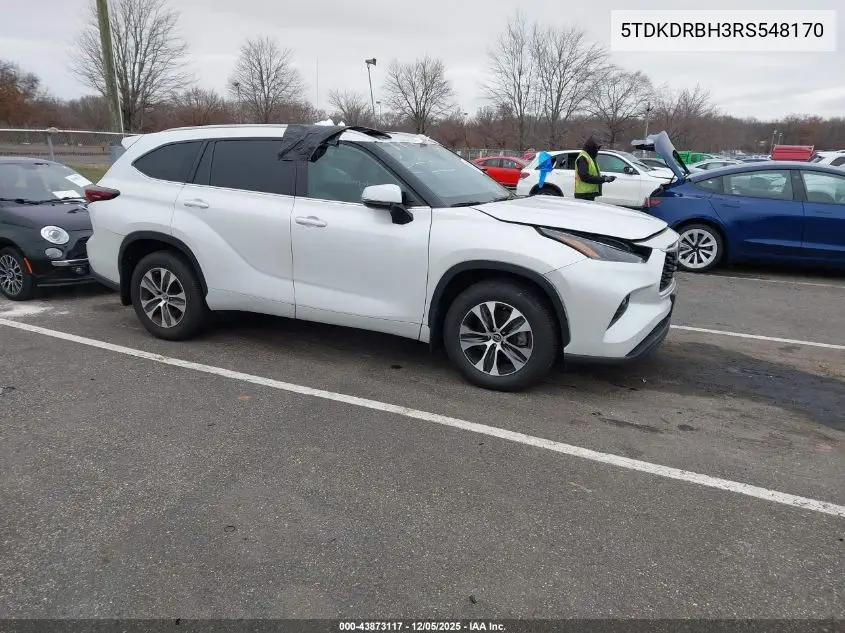 5TDKDRBH3RS548170 2024 Toyota Highlander Xle