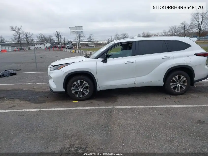 5TDKDRBH3RS548170 2024 Toyota Highlander Xle