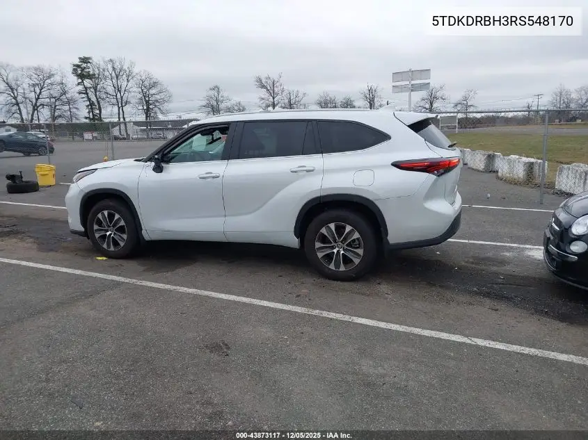 5TDKDRBH3RS548170 2024 Toyota Highlander Xle