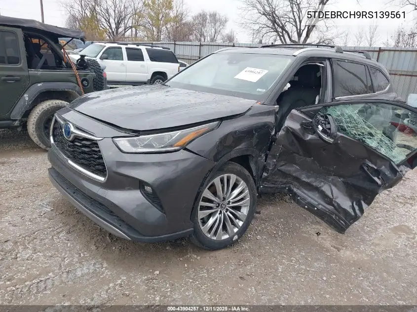 5TDEBRCH9RS139561 2024 Toyota Highlander Hybrid Platinum