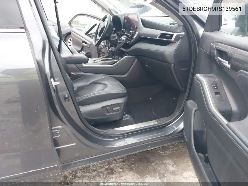 5TDEBRCH9RS139561 2024 Toyota Highlander Hybrid Platinum
