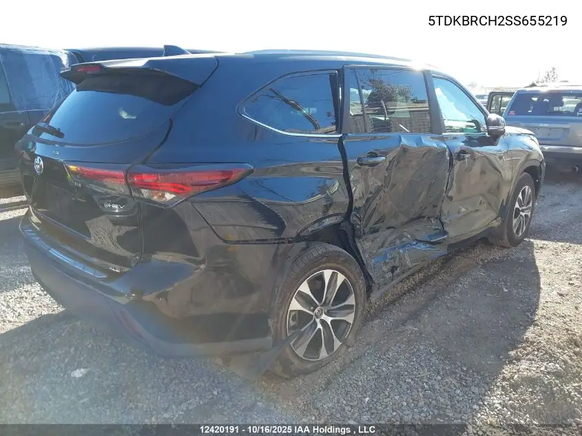 5TDKBRCH2SS655219 2025 Toyota Highlander