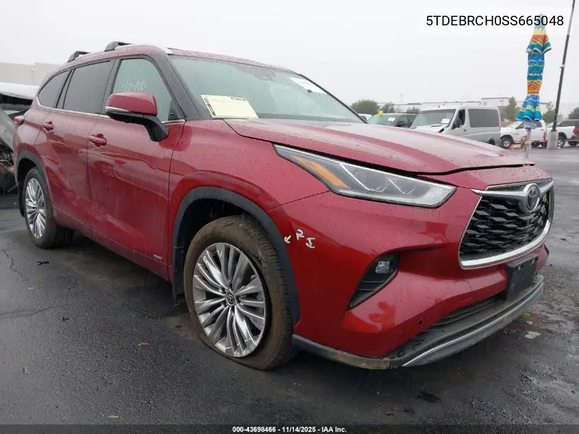 5TDEBRCH0SS665048 2025 Toyota Highlander Hybrid Platinum