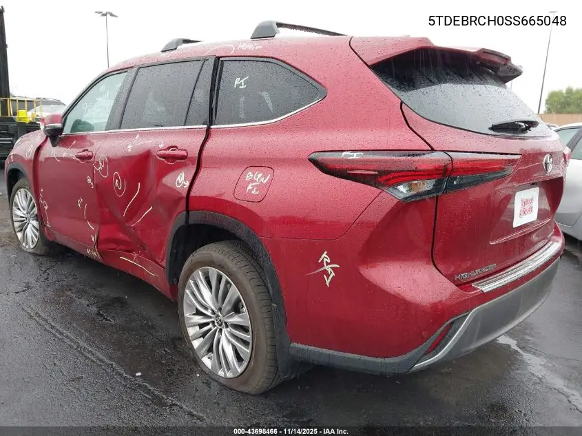 5TDEBRCH0SS665048 2025 Toyota Highlander Hybrid Platinum