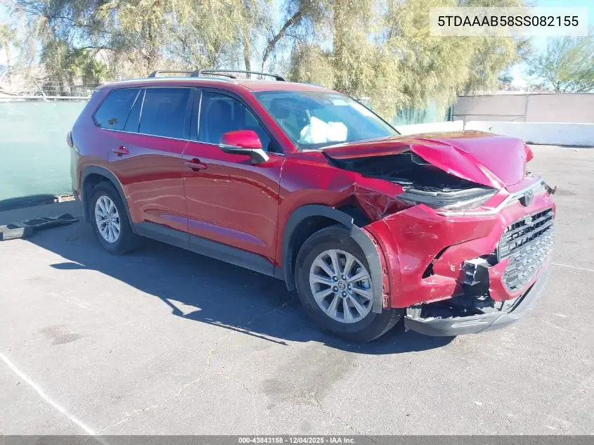 5TDAAAB58SS082155 2025 Toyota Grand Highlander Xle