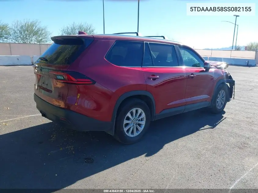 5TDAAAB58SS082155 2025 Toyota Grand Highlander Xle