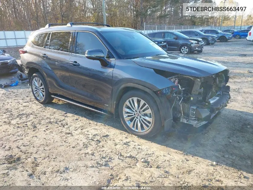 5TDEBRCH8SS663497 2025 Toyota Highlander Hybrid Platinum