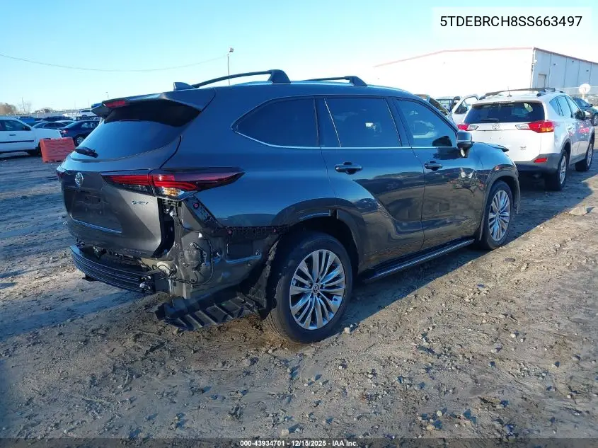 5TDEBRCH8SS663497 2025 Toyota Highlander Hybrid Platinum