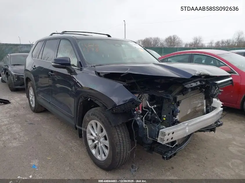 5TDAAAB58SS092636 2025 Toyota Grand Highlander Xle