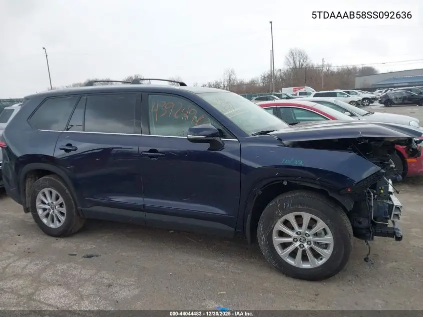 5TDAAAB58SS092636 2025 Toyota Grand Highlander Xle
