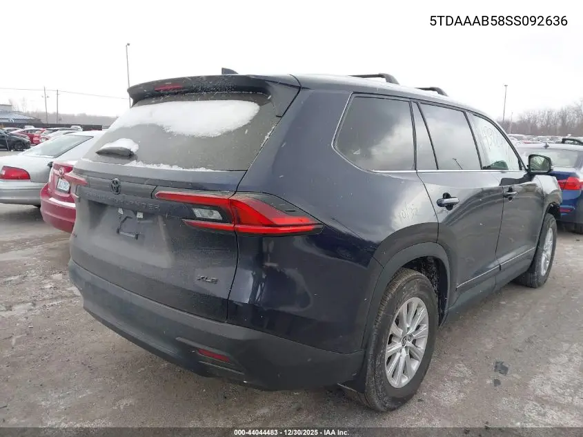 5TDAAAB58SS092636 2025 Toyota Grand Highlander Xle
