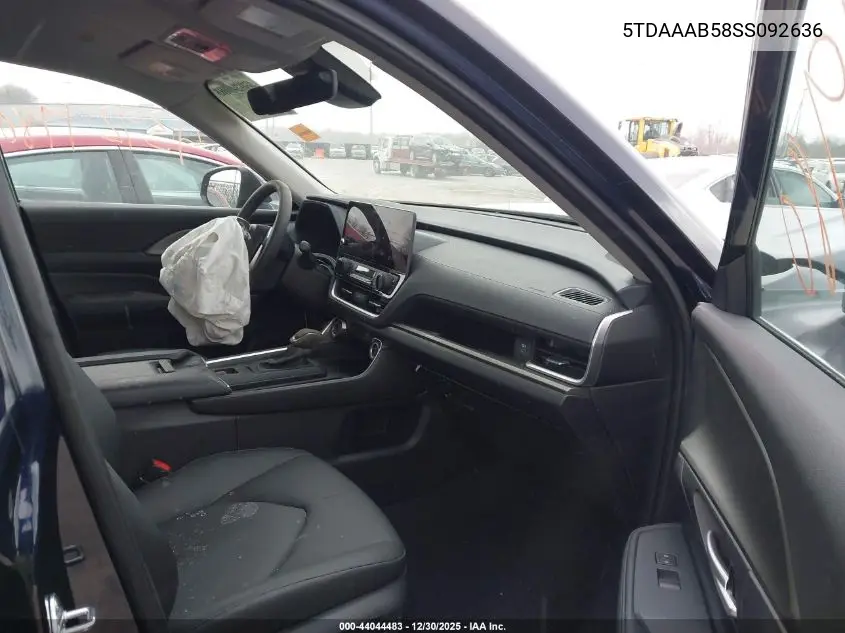 5TDAAAB58SS092636 2025 Toyota Grand Highlander Xle