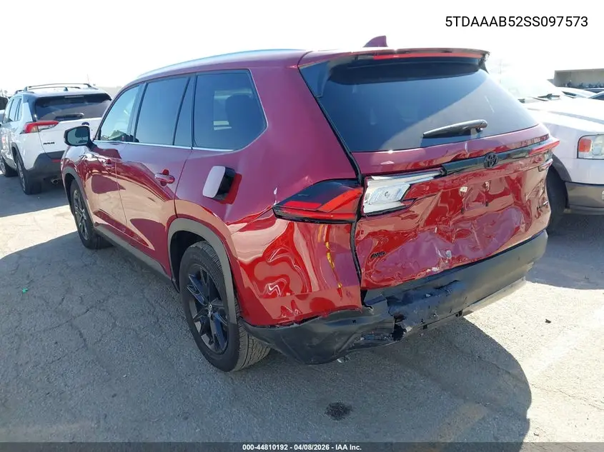 5TDAAAB52SS097573 2025 Toyota Grand Highlander Limited