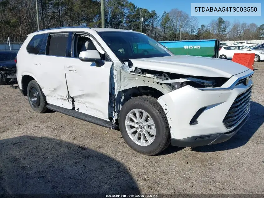 5TDABAA54TS003550 2026 Toyota Grand Highlander Hybrid Xle