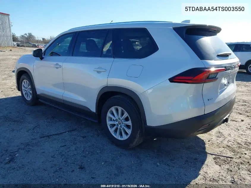 5TDABAA54TS003550 2026 Toyota Grand Highlander Hybrid Xle