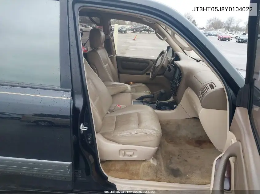 JT3HT05J8Y0104022 2000 Toyota Land Cruiser
