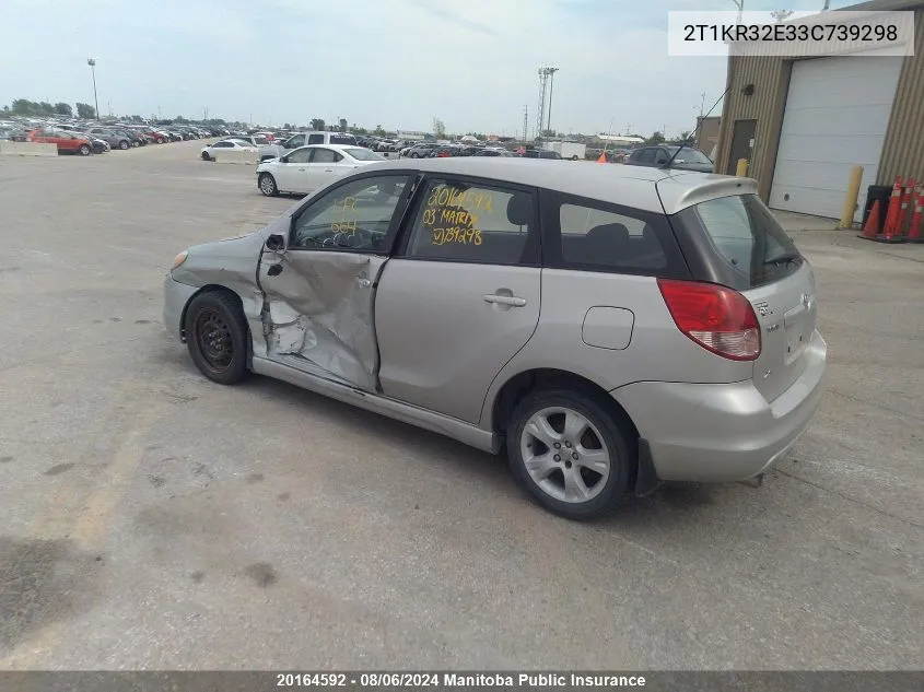 2T1KR32E33C739298 2003 Toyota Matrix Xr