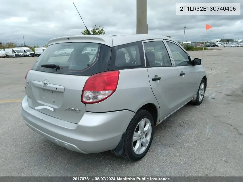 2T1LR32E13C740406 2003 Toyota Matrix