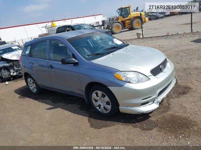 2003 Toyota Matrix Standard VIN: 2T1KR32E13C053017 Lot: 39402308