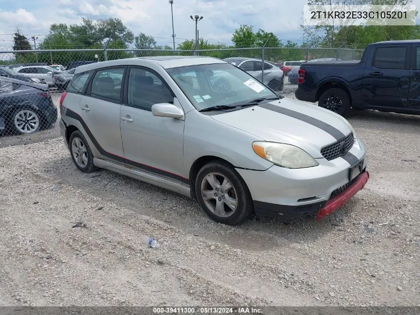 2T1KR32E33C105201 2003 Toyota Matrix Xr