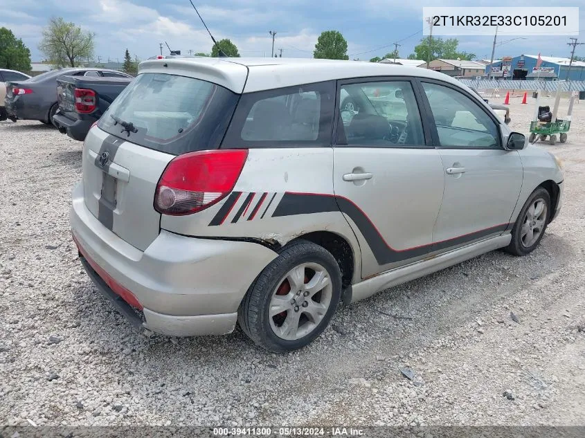 2T1KR32E33C105201 2003 Toyota Matrix Xr