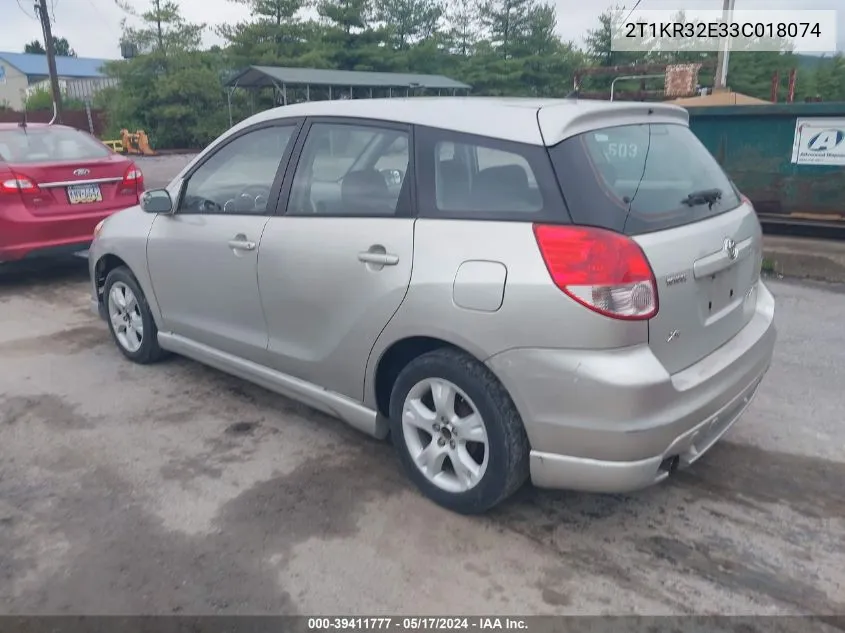 2T1KR32E33C018074 2003 Toyota Matrix Xr